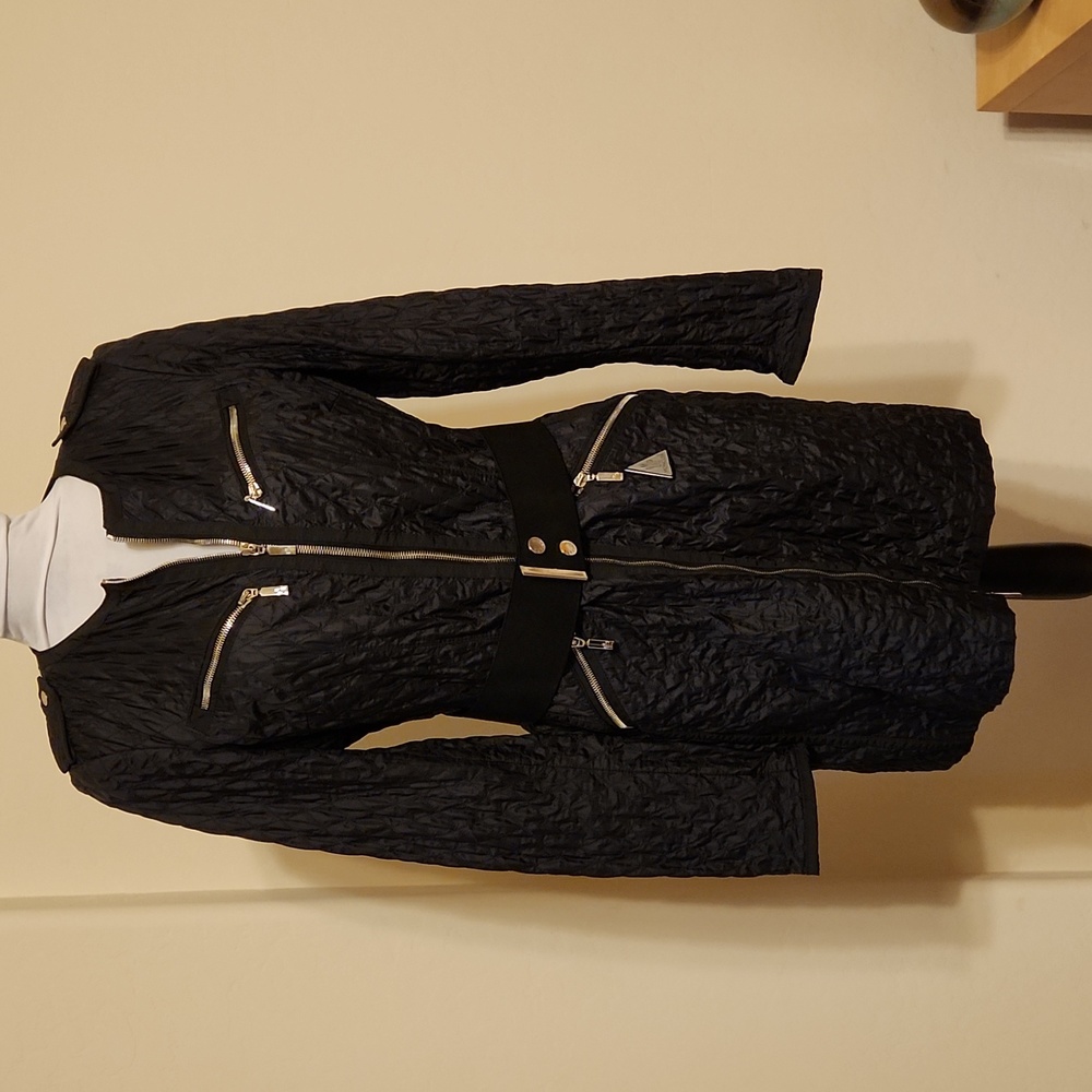 Moncler Women's Lightweight Black Nylon Jacket Size 3 - Picture 3 of 16
